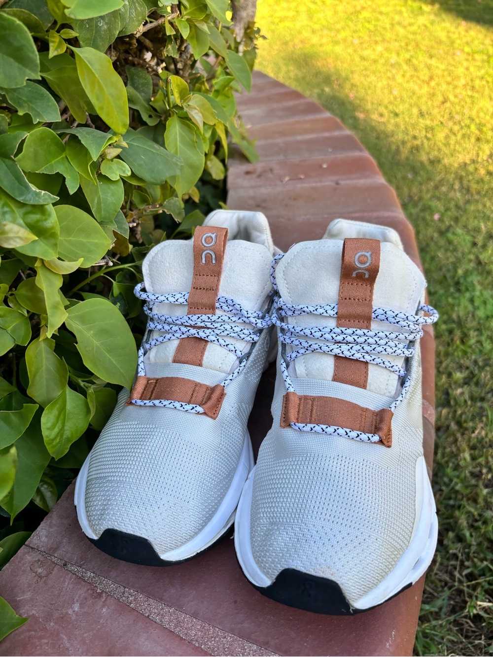On CloudNova  Beige & Brown Athletic Sneakers